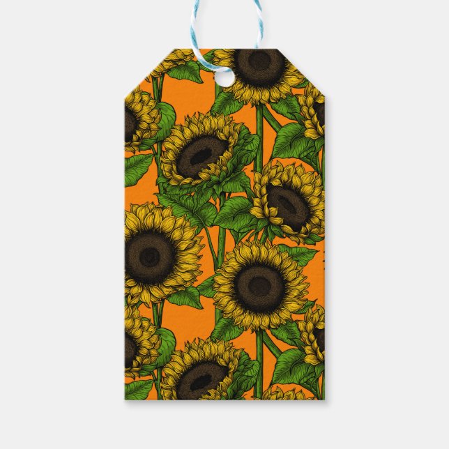 Sunflowers Gift Tags (Front)