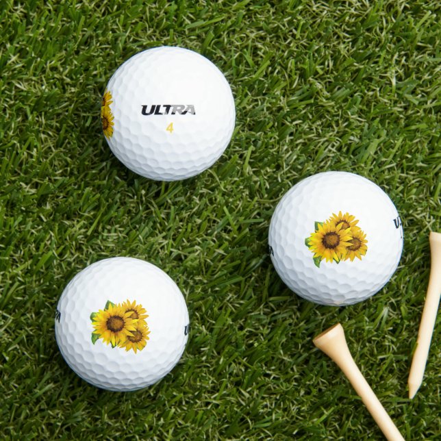 Sunflowers Golf Balls (Insitu Grass)
