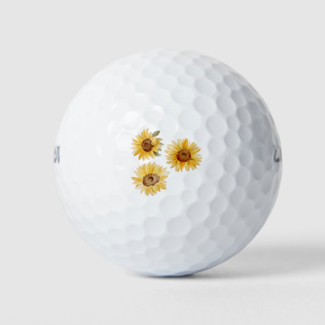 Sunflowers Golf Balls (Front)