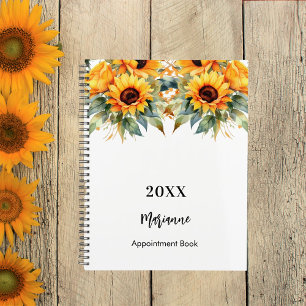 Sunflowers greenery name 2024 planner