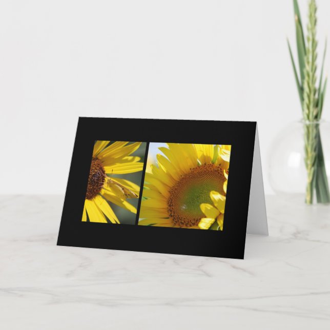 Sunflowers Greeting Card (Front)
