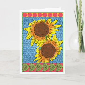 Sunflowers, Greeting Card