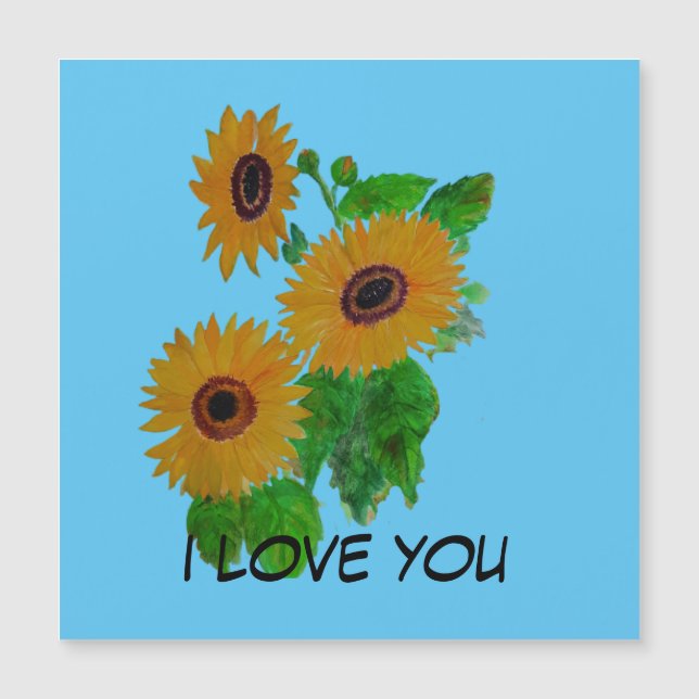 sunflowers greeting card (Front)
