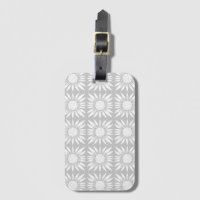Sunflowers Grey White Tile Pattern