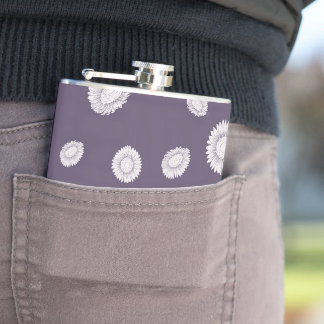 Sunflowers Hip Flask (In Situ)