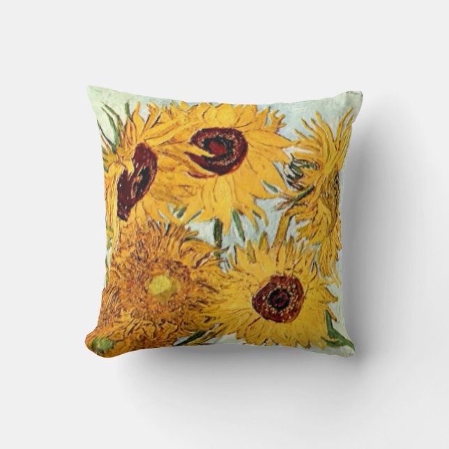 Sunflowers Impression Cushion (Front)