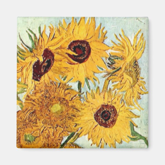 Sunflowers Impression Magnet (Front)