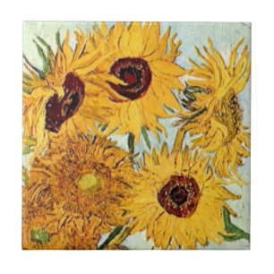 Sunflowers Impression Tile