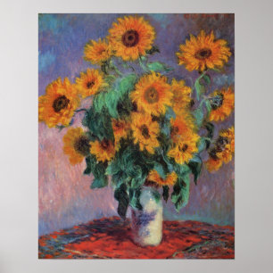 Sunflowers Impressionism Poster