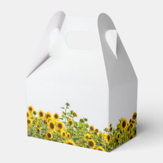 Sunflowers in a Field Favour Box
