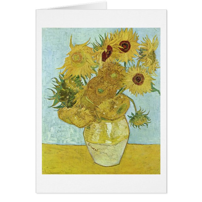 Sunflowers in a Vase (F456) Van Gogh Fine Art (Front)