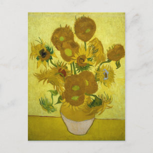 Sunflowers in a Vase (F458) Van Gogh Fine Art Postcard