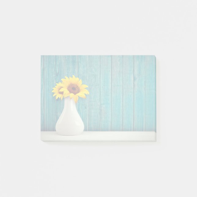 Sunflowers in a vase      post-it notes (Front)