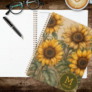 Sunflowers in Bloom  Planner