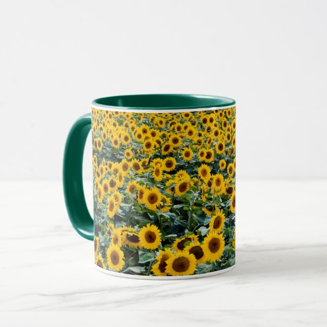 Sunflowers in Full Bloom Mug (Front Left)