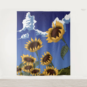 Sunflowers in the Summer Tapestry