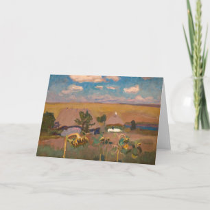 Sunflowers Jan Stanisławski Card