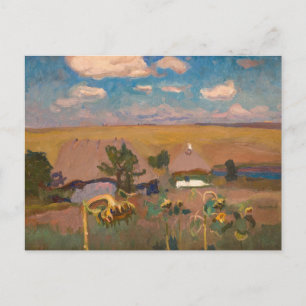 Sunflowers   Jan Stanisławski Postcard