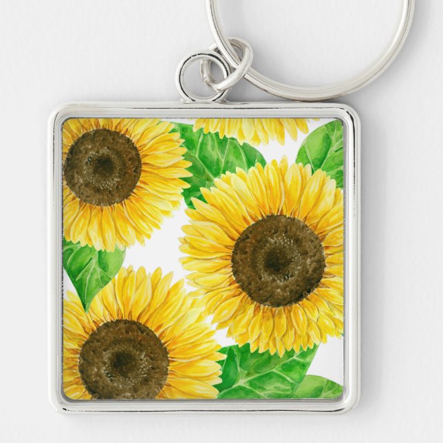 Sunflowers Key Ring (Front)