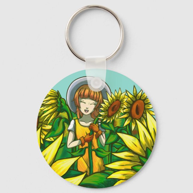 Sunflowers Key Ring (Front)