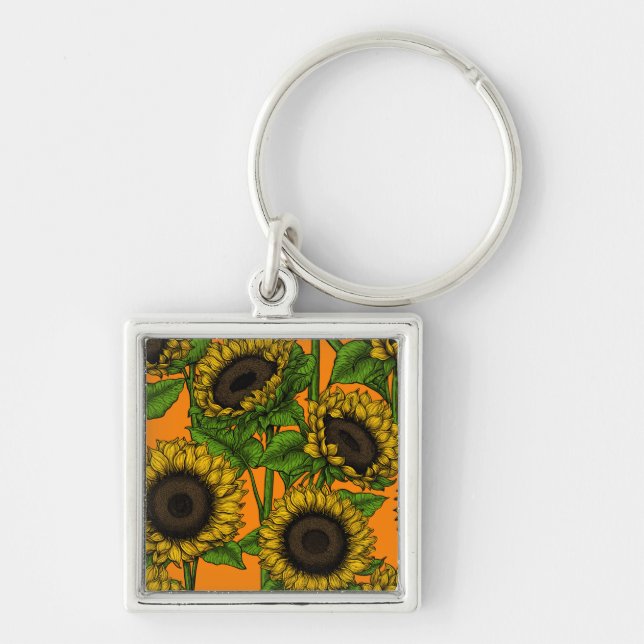 Sunflowers Key Ring (Front)
