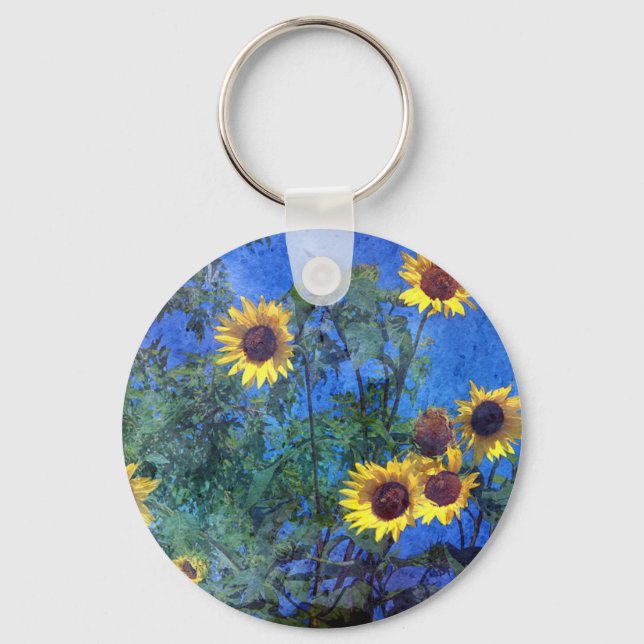 Sunflowers Key Ring (Front)
