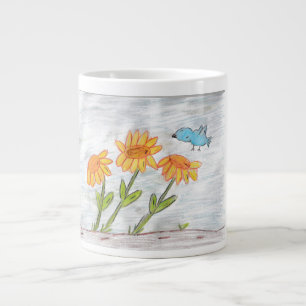 Sunflowers large coffee mug