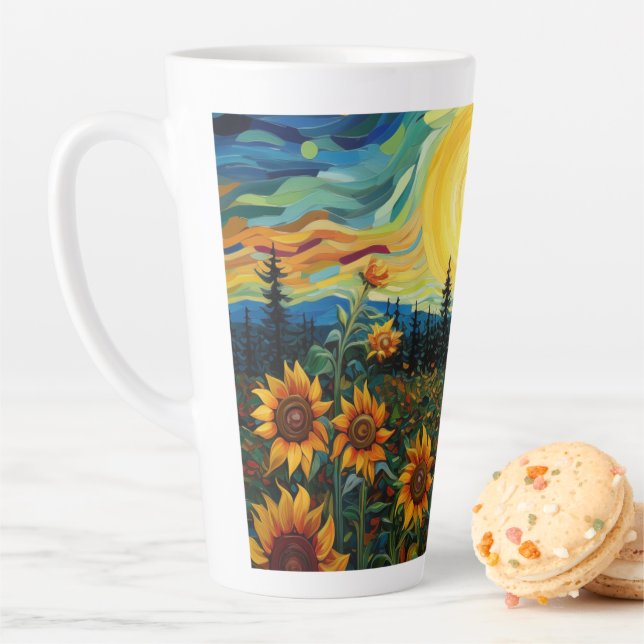 Sunflowers Latte Mug (In Situ)