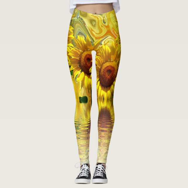 Sunflowers Leggings (Front)