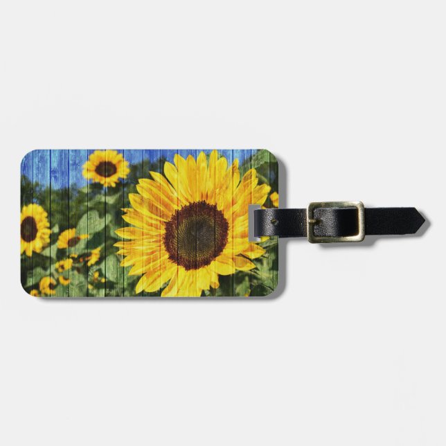 Sunflowers  luggage tag (Front Horizontal)