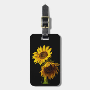 Sunflowers luggage tag