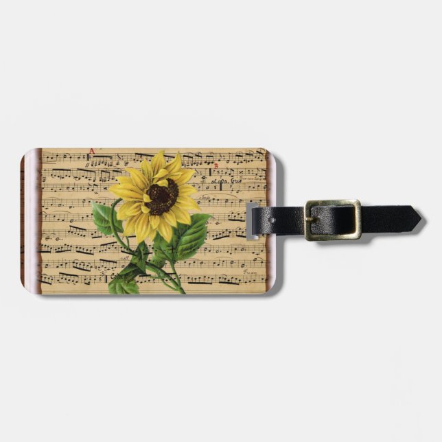 Sunflowers Luggage Tag (Front Horizontal)