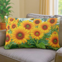 Sunflowers Lumbar Pillow