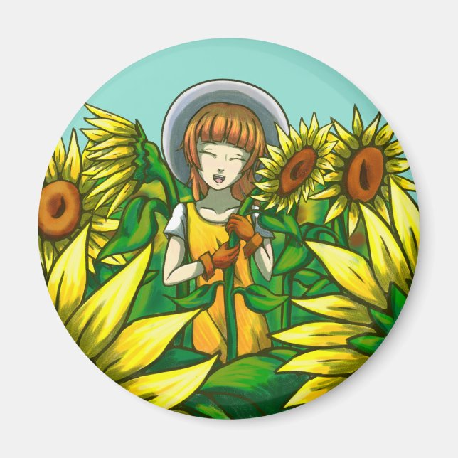 Sunflowers Magnet (Front)