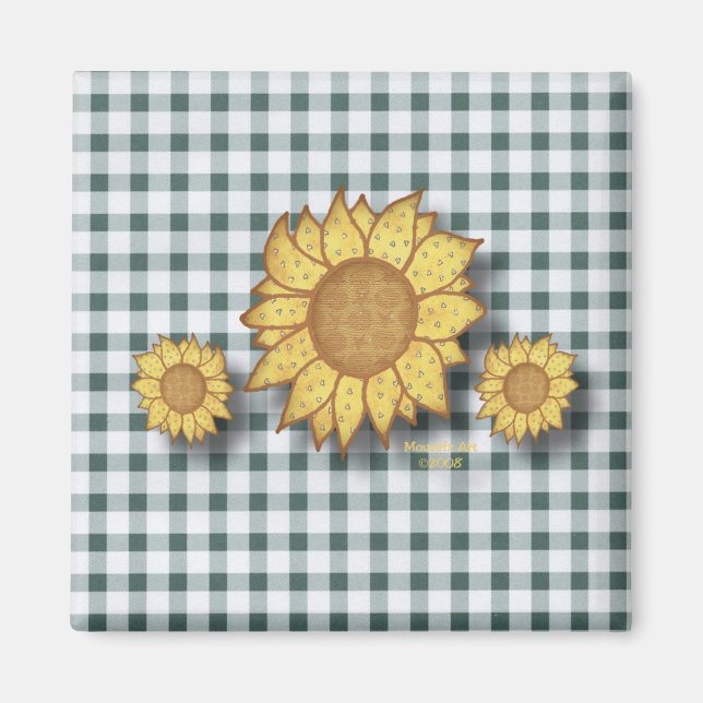 Sunflowers Magnet (Front)