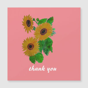 sunflowers Magnetic Card
