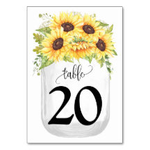 Sunflowers Mason Jar Country Wedding