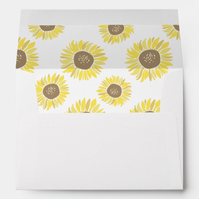 Sunflowers Mason Jar Envelope (Back (Bottom))