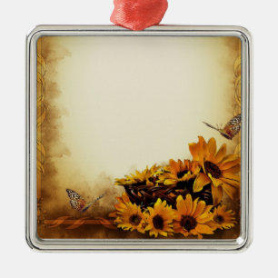Sunflowers Metal Tree Decoration