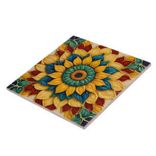 Sunflowers Modern Beautiful Collection Ceramic Tile