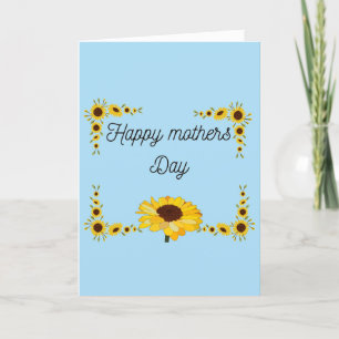 Sunflowers Mother's Day Thank You Card