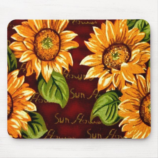 Sunflowers Mouse Pad (Front)