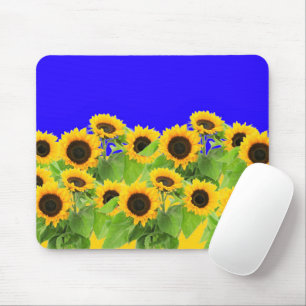 Sunflowers Mouse Pad Ukraine Flag Colours