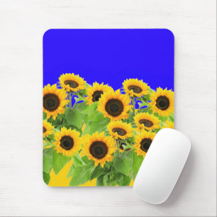 Sunflowers Mouse Pad - Ukraine Flag Colours