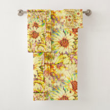 Sunflowers Name Template 