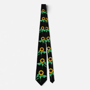 Sunflowers Neck Tie - Custom Colours