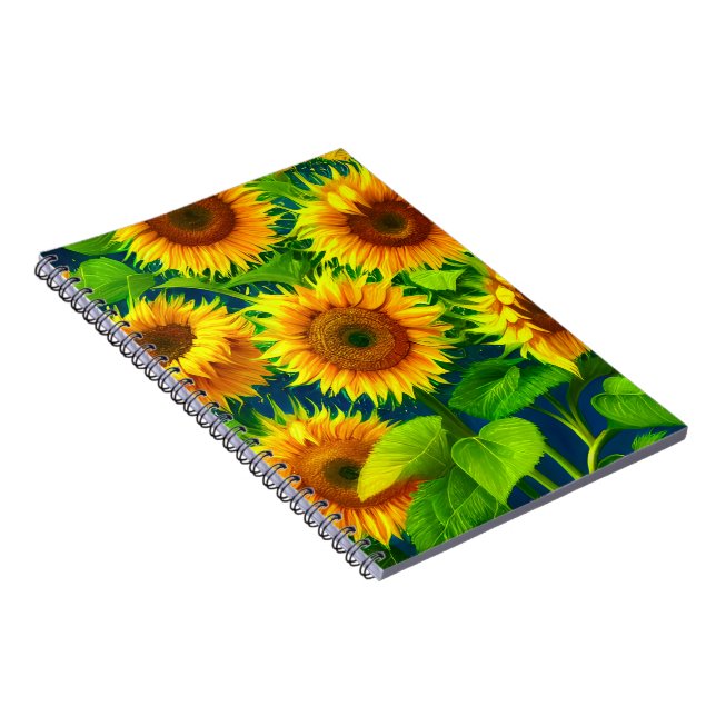 Sunflowers Notebook (Right Side)