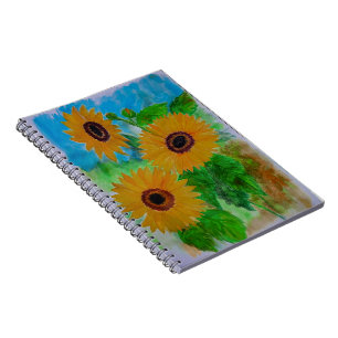 sunflowers notebook