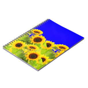 Sunflowers Notebook - Ukraine Flag Colours