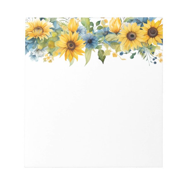 Sunflowers Notepad (Front)